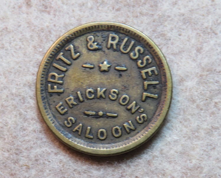 PORTLAND, ORE. ERICKSON'S SALOON FRITZ & RUSSELL 2½ cents